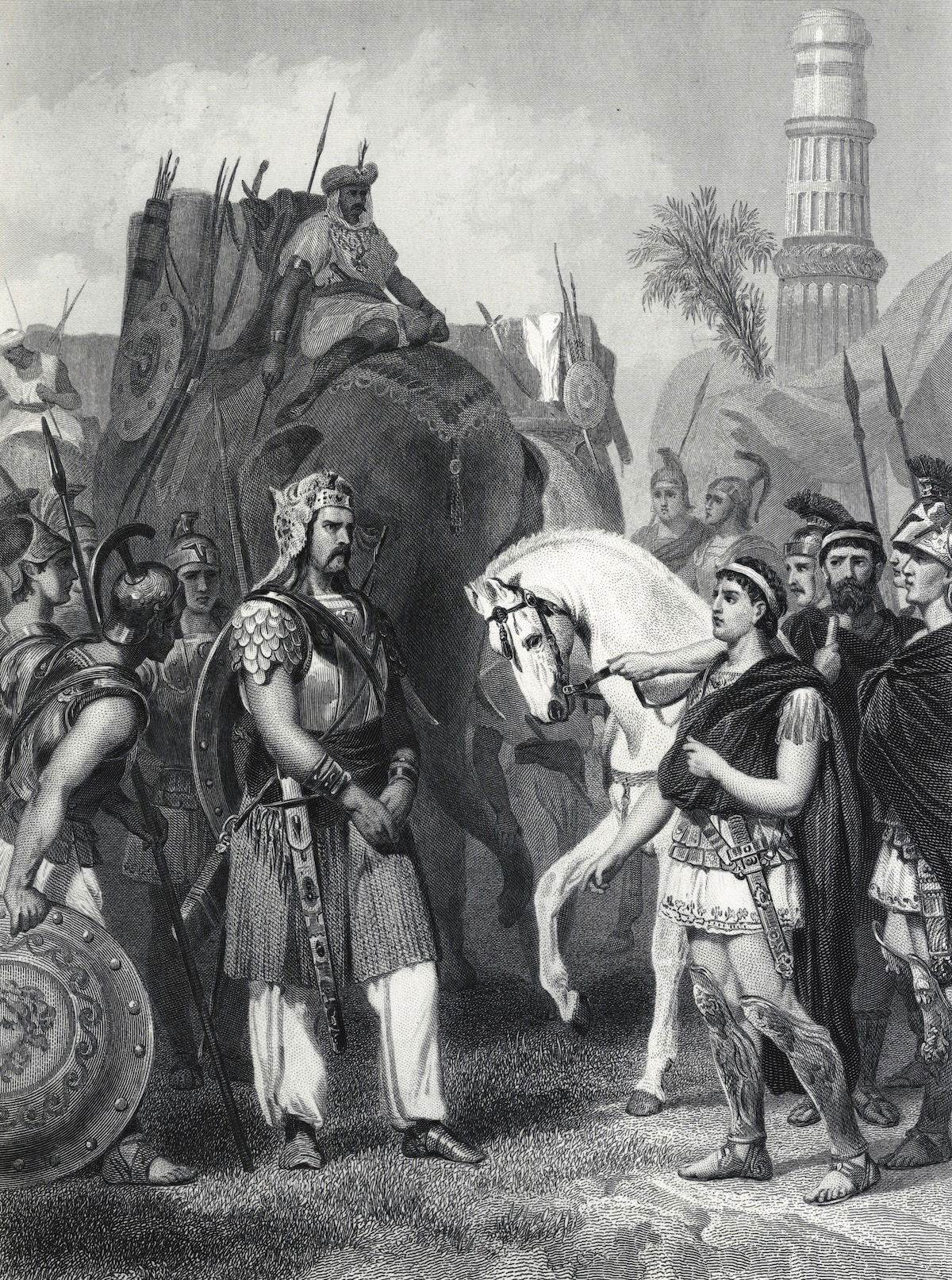 Porus surrenders to Alexander the Great, from History of the World, by Evert A. Duyckinck, 1870. Look and Learn/Bridgeman Images. Porus surrenders to Alexander the Great, from History of the World, by Evert A. Duyckinck, 1870. Look and Learn/Bridgeman Images.