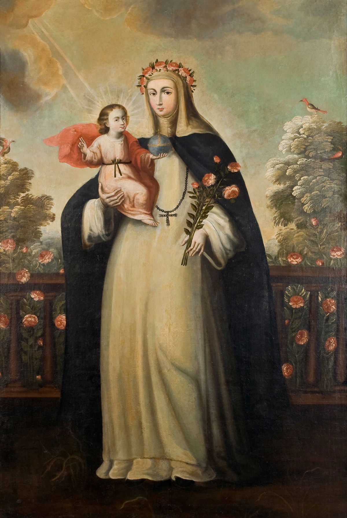 St Rose of Lima, anonymous painting from the Cusco School, c.1690. Lima Art Museum. Public Domain. St Rose of Lima, anonymous painting from the Cusco School, c.1690. Lima Art Museum. Public Domain.